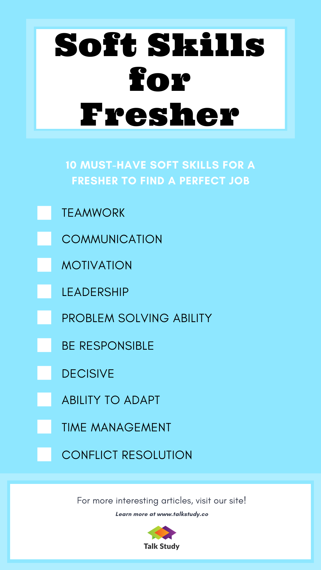 Soft skills for fresher