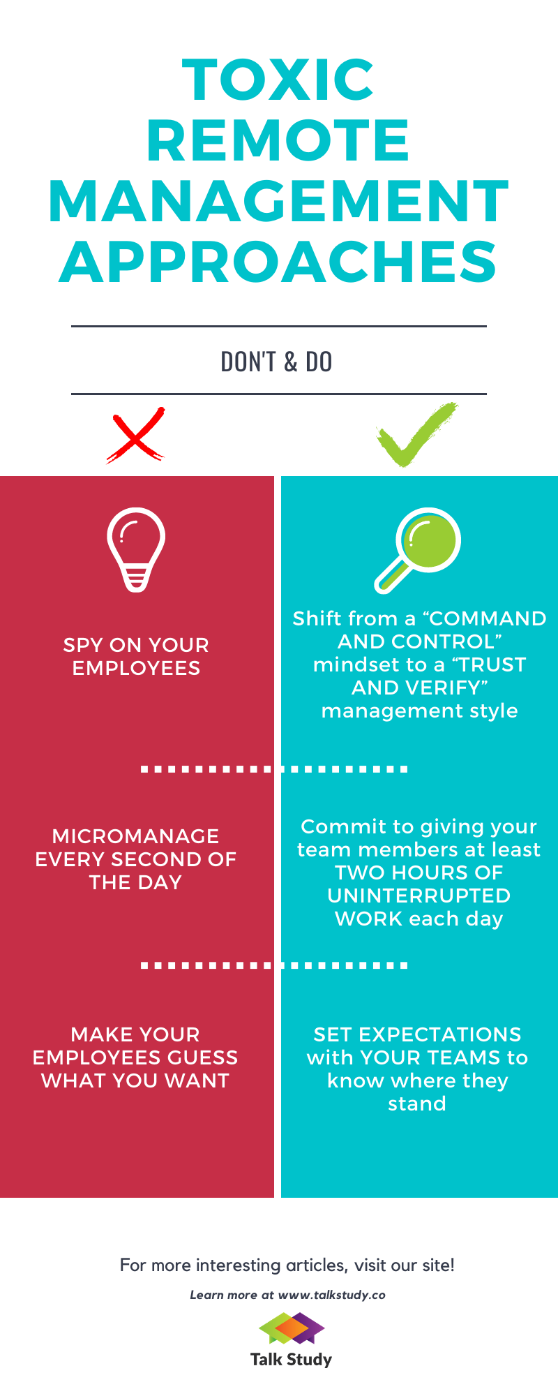 toxic remote management approaches infographic